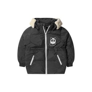 Mini Rodini | Kids Black Panda Puffer Jacket